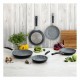 Тиган с Незалепващо Покритие Pyrex Artic Сив Метал Стомана