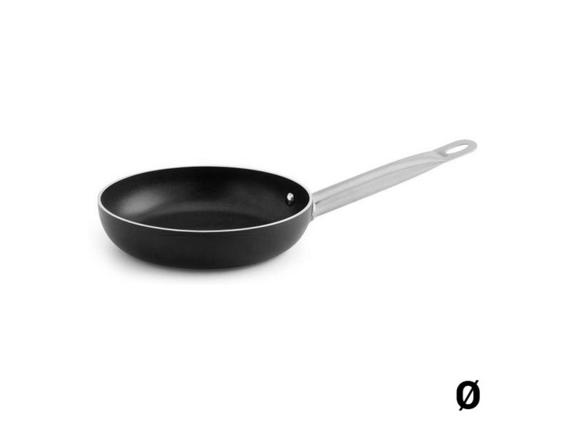 Тиган с Незалепващо Покритие Quid Pro Chef Черен Метал Стомана