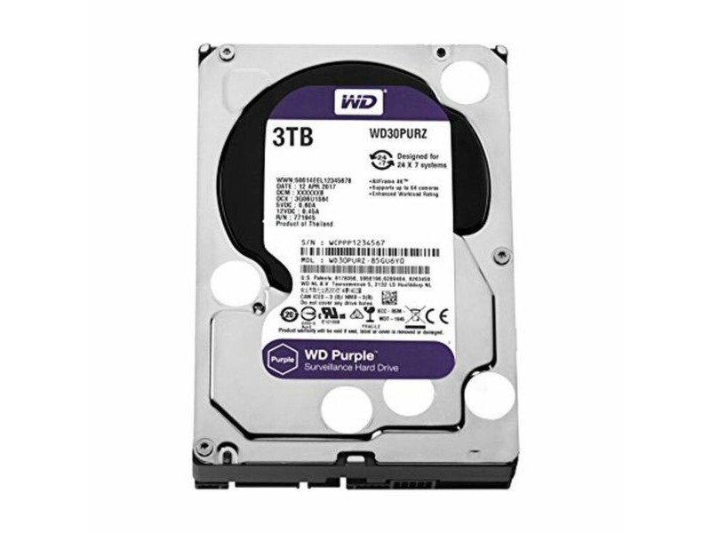 Твърд диск Western Digital SATA PURPLE 3,5