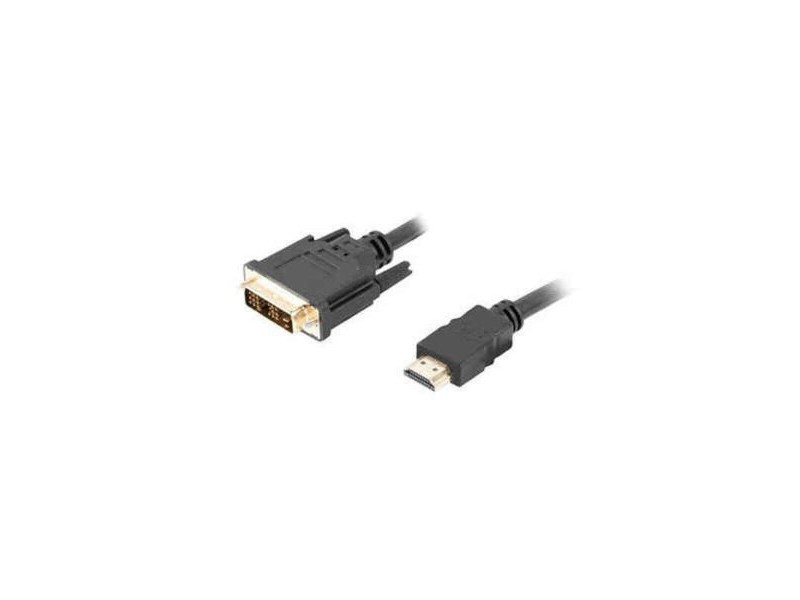 Кабел HDMI към DVI Lanberg Мъжки/Мъжки Черен