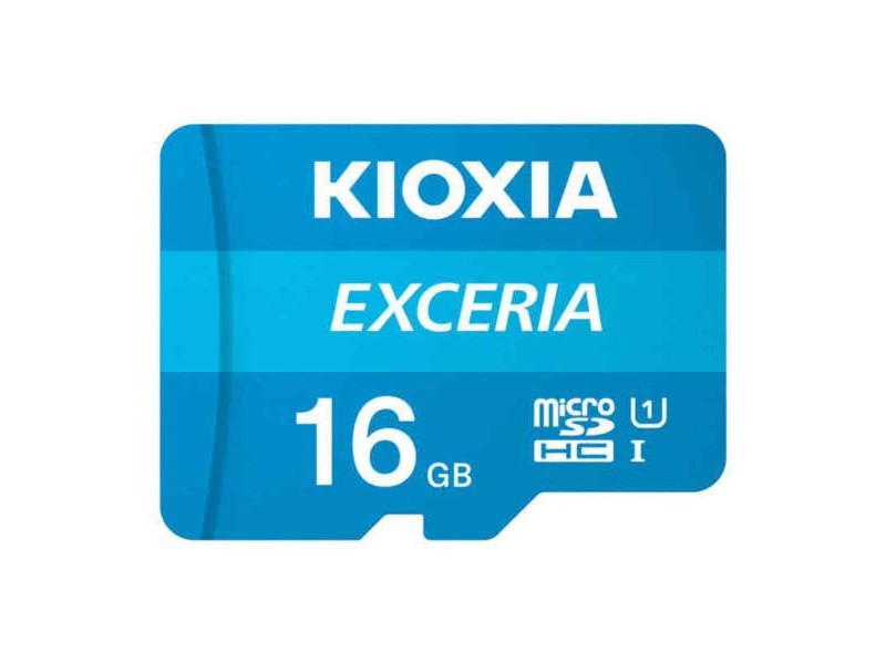 Mикро SD карта памет с адаптер Kioxia Exceria UHS-I Клас 10 Син