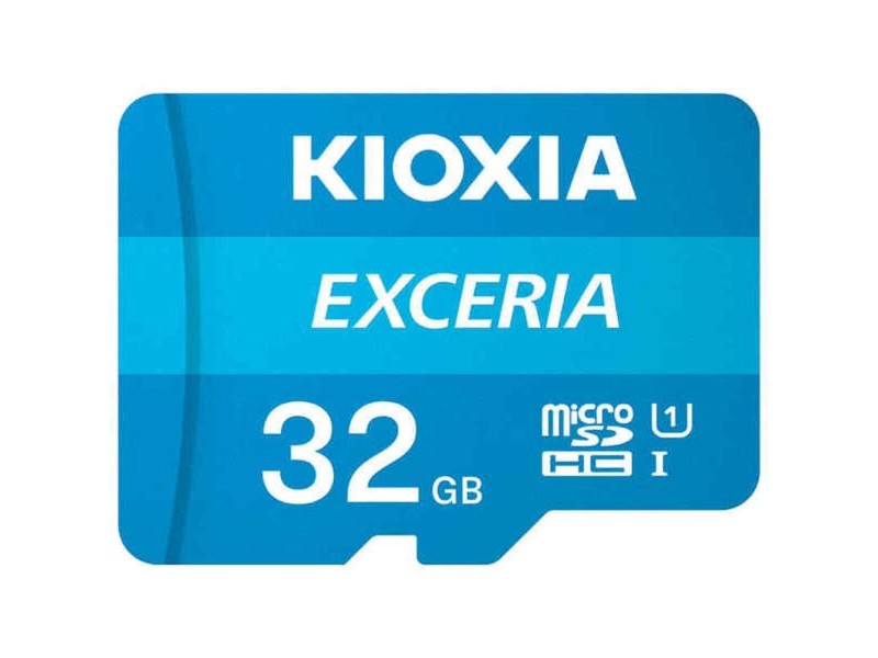 Mикро SD карта памет с адаптер Kioxia Exceria UHS-I Клас 10 Син
