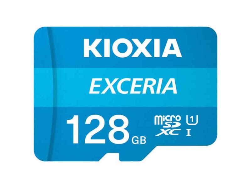 Mикро SD карта памет с адаптер Kioxia Exceria UHS-I Клас 10 Син