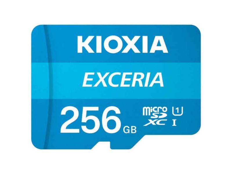 Mикро SD карта памет с адаптер Kioxia Exceria UHS-I Клас 10 Син