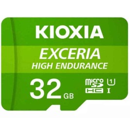 Mикро SD карта памет с адаптер Kioxia Exceria High Endurance Клас 10 UHS-I U3 Зелен