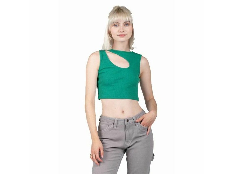 Дамска тениска с къс ръкав 24COLOURS Casual Зелен Дамска тениска с къс ръкав 24COLOURS Casual Зелен