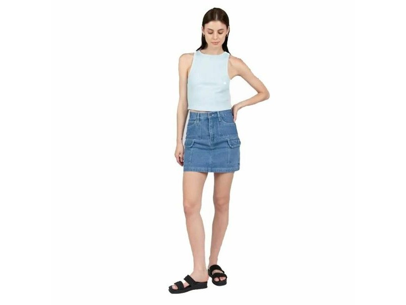 Дамска тениска с къс ръкав 24COLOURS Casual Син Светло син