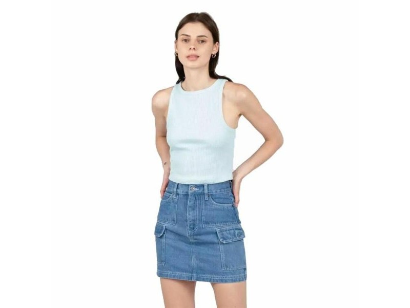 Дамска тениска с къс ръкав 24COLOURS Casual Син Светло син