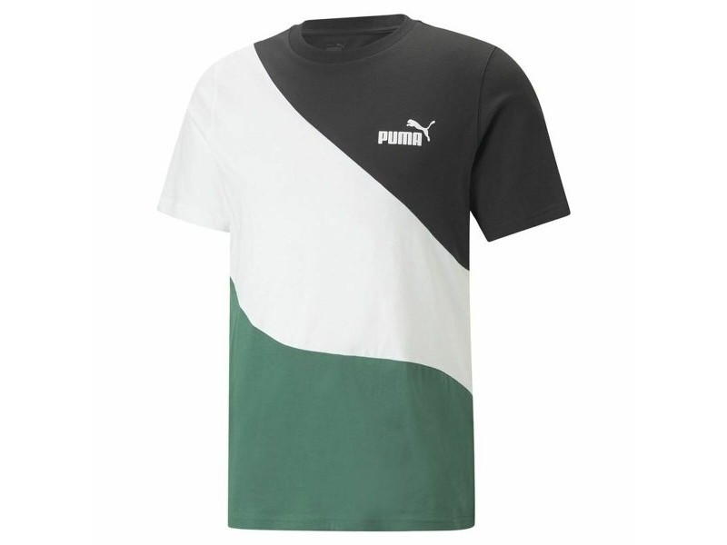 Тениска Puma Power Cat Зелен Мъже