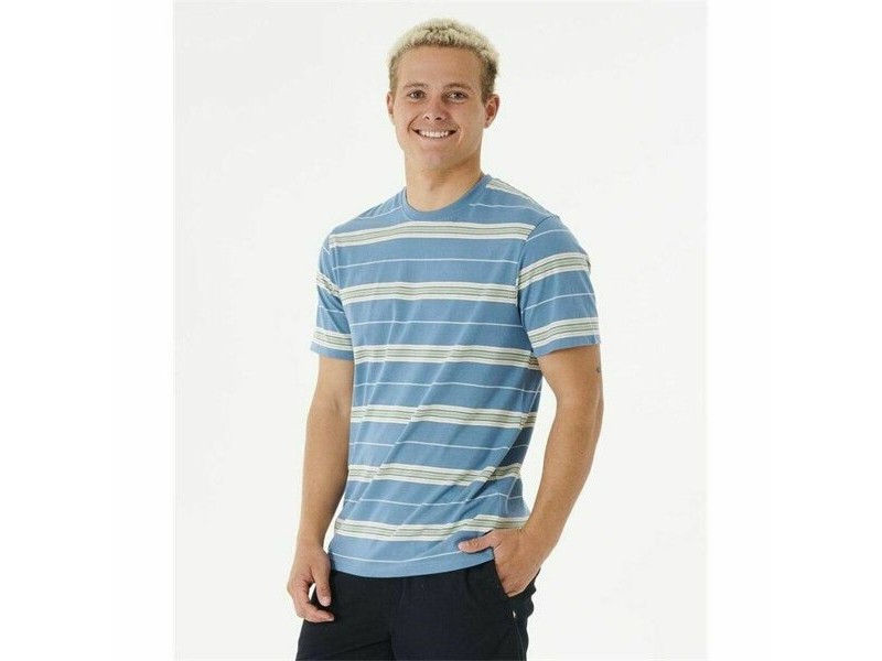 Тениска Rip Curl Surf Revival Stripe Аквамарин Мъже