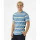 Тениска Rip Curl Surf Revival Stripe Аквамарин Мъже