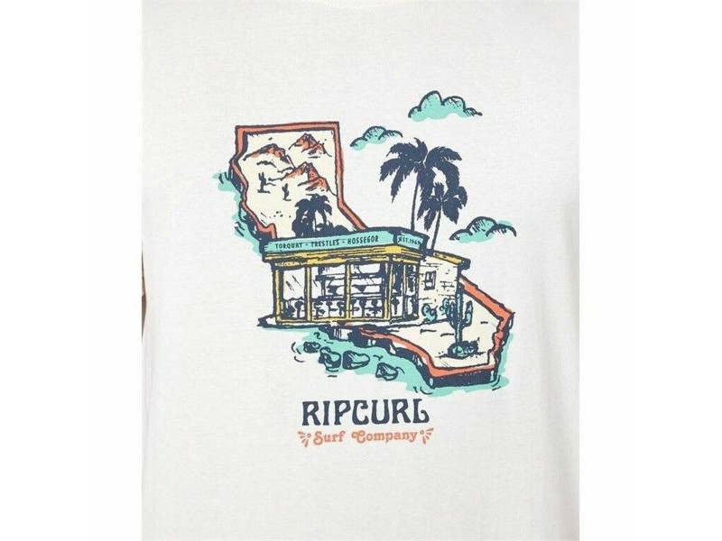 Тениска Rip Curl Framed Бял Мъже