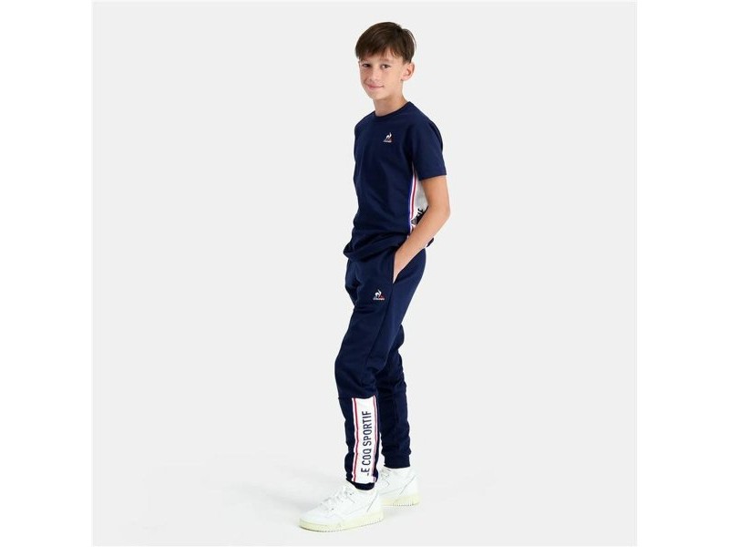 Детска тениска с къс ръкав Le coq sportif N°1 Tricolore Син