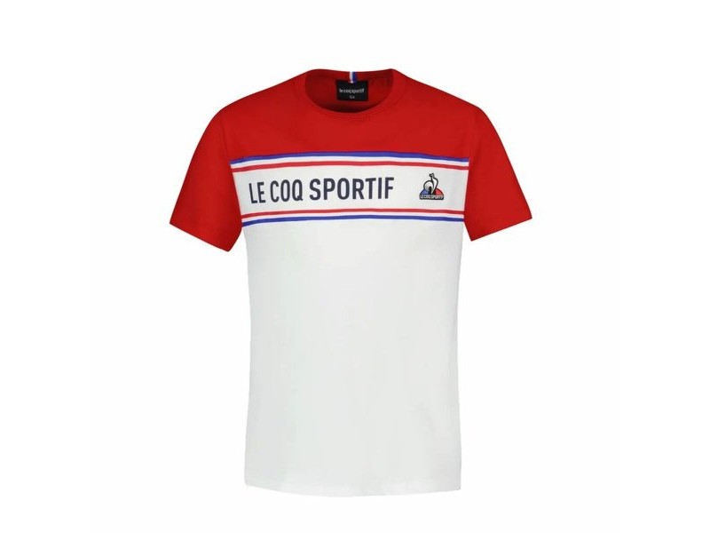 Детска тениска с къс ръкав Le coq sportif  N°2 Tricolore Бял