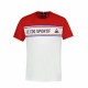 Детска тениска с къс ръкав Le coq sportif  N°2 Tricolore Бял