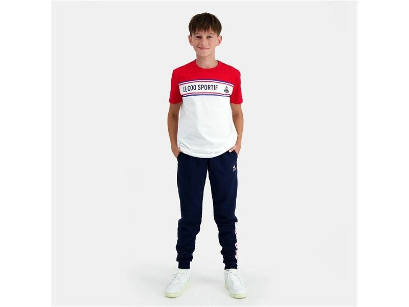 Детска тениска с къс ръкав Le coq sportif  N°2 Tricolore Бял