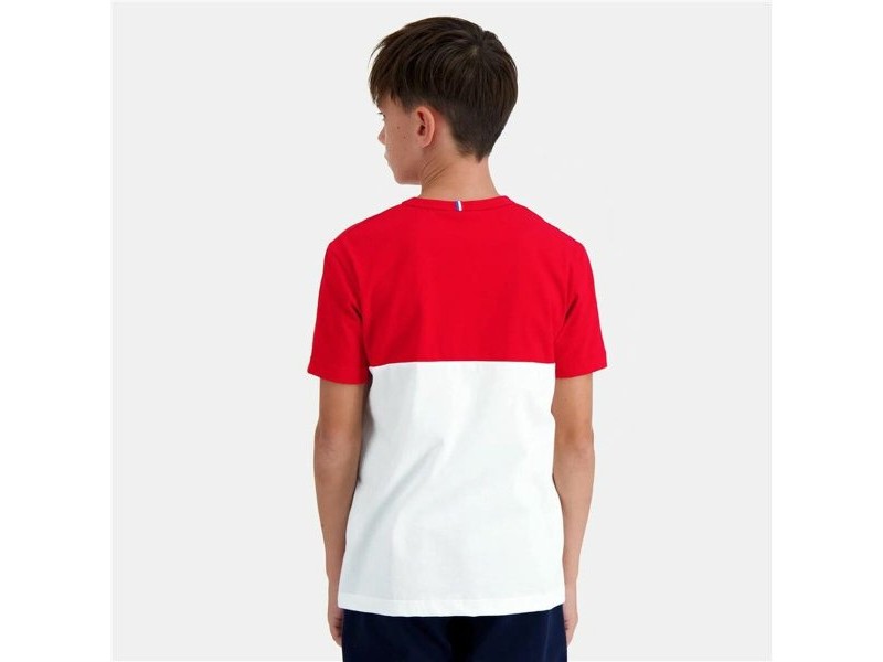 Детска тениска с къс ръкав Le coq sportif  N°2 Tricolore Бял