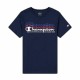Детска тениска с къс ръкав Champion Crewneck  Син