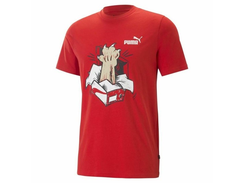 Тениска с къс ръкав Puma Graphics Sneaker For All Time Червен Унисекс