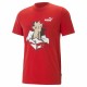 Тениска с къс ръкав Puma Graphics Sneaker For All Time Червен Унисекс