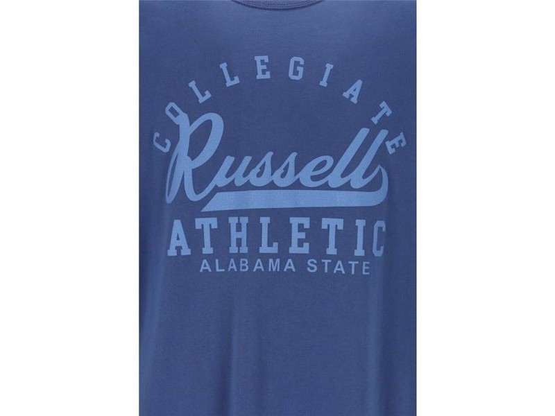 Тениска с къс ръкав Russell Athletic Amt A30211 Син Мъже