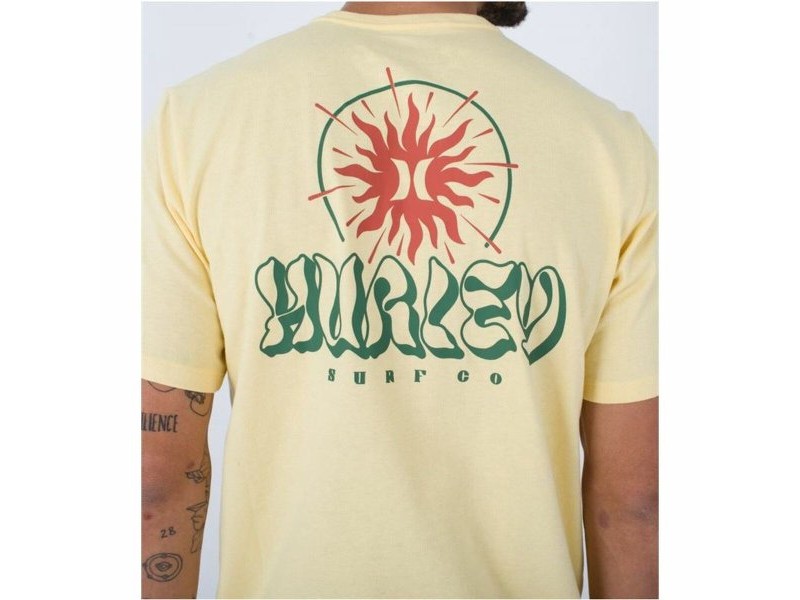 Тениска Hurley Evd Exp Sun Is Shinning Жълт Мъже Тениска Hurley Evd Exp Sun Is Shinning Жълт Мъже
