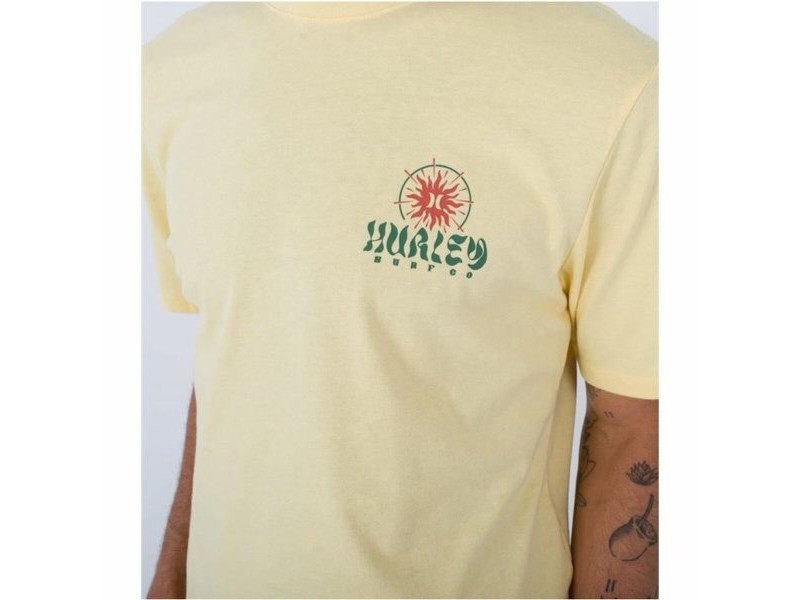 Тениска Hurley Evd Exp Sun Is Shinning Жълт Мъже Тениска Hurley Evd Exp Sun Is Shinning Жълт Мъже