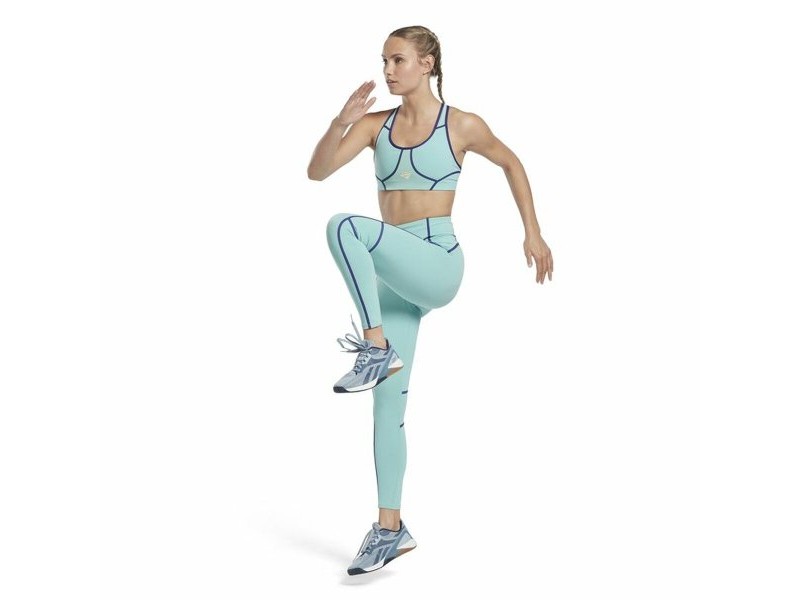 Спортен Сутиен Reebok Les Mills цвят тюркоаз