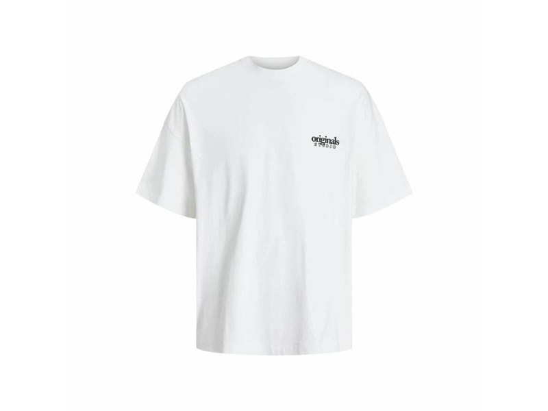 Мъжка тениска с къс ръкав Jack & Jones bari Back Бял Мъже
