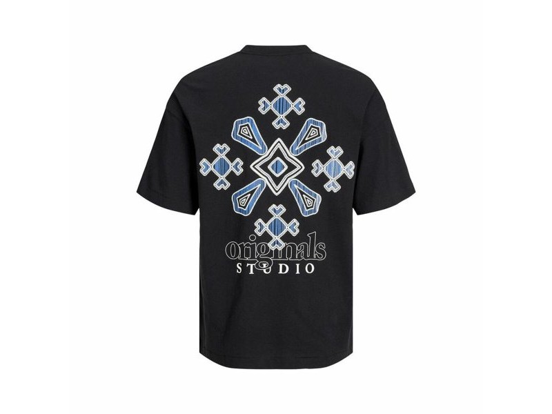 Мъжка тениска с къс ръкав Jack & Jones bari Back Черен Мъже