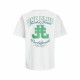 Детски Тениска с къс ръкав Jack & Jones Jorcole Back Print Бял Зелен