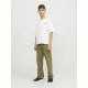 Детски Тениска с къс ръкав Jack & Jones Jorcole Back Print Бял Зелен