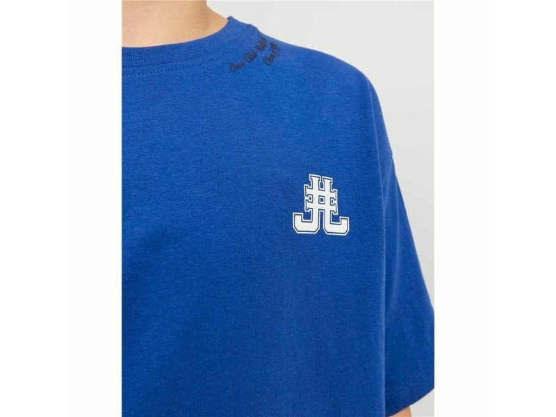 Детски Тениска с къс ръкав Jack & Jones Jorcole Back Print Тъмно синьо