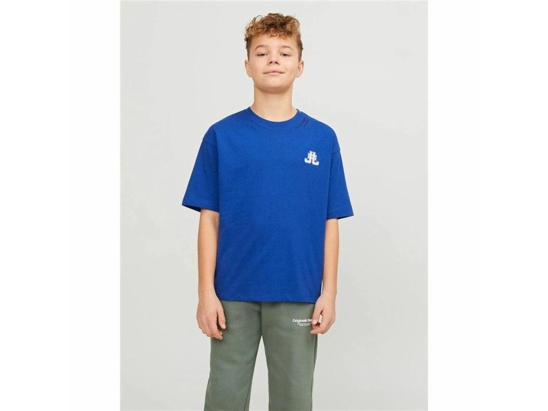 Детски Тениска с къс ръкав Jack & Jones Jorcole Back Print Тъмно синьо