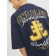 Детски Тениска с къс ръкав Jack & Jones Jorcole Back Print Морско син