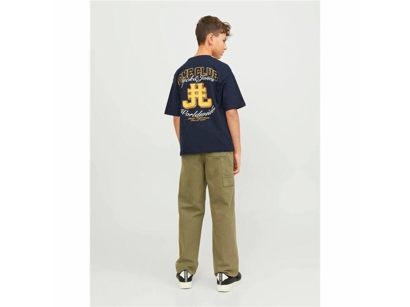 Детски Тениска с къс ръкав Jack & Jones Jorcole Back Print Морско син