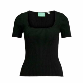 Дамска тениска с къс ръкав Jack & Jones Jxsky Ss Knit Черен