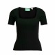 Дамска тениска с къс ръкав Jack & Jones Jxsky Ss Knit Черен