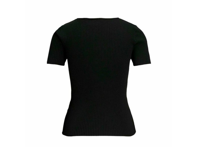 Дамска тениска с къс ръкав Jack & Jones Jxsky Ss Knit Черен
