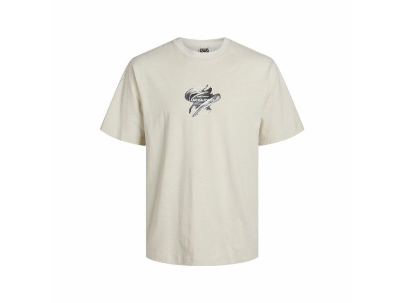 Детска тениска с къс ръкав Jack & Jones Jcotint Tee Ss Crew Бежов