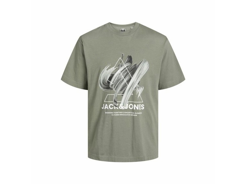 Детска тениска с къс ръкав Jack & Jones Jcotint Tee Ss Каки