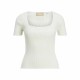 Дамска тениска с къс ръкав Jxsky Ss Jack & Jones Cloud Dancer Топло Бяло