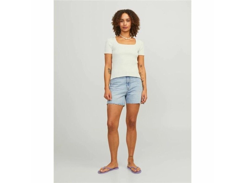 Дамска тениска с къс ръкав Jxsky Ss Jack & Jones Cloud Dancer Топло Бяло