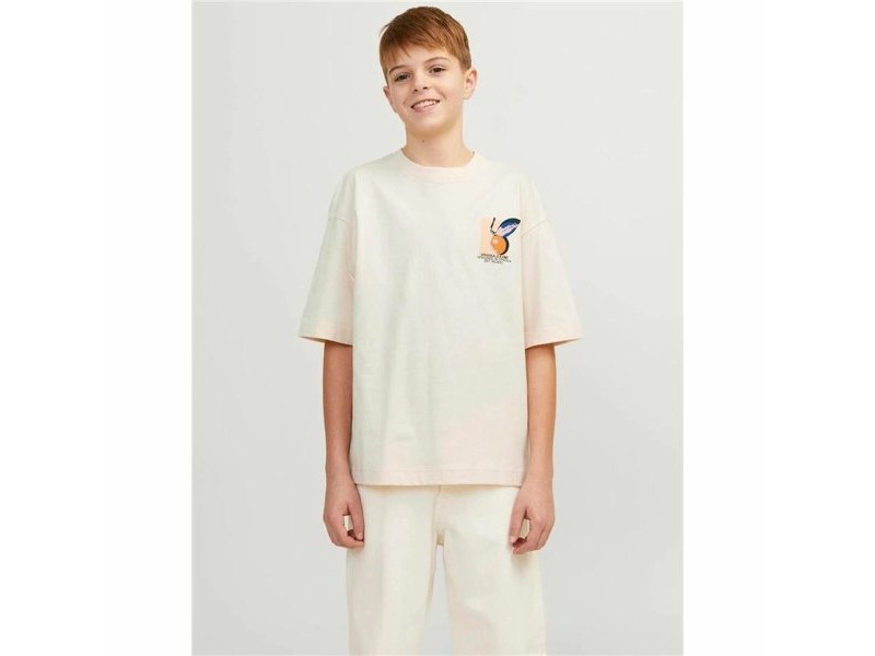 Детски Тениска с къс ръкав Jack & Jones tampa Back Бежов