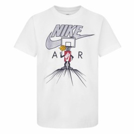 Детски Тениска с къс ръкав Nike Icons Of Play Бял