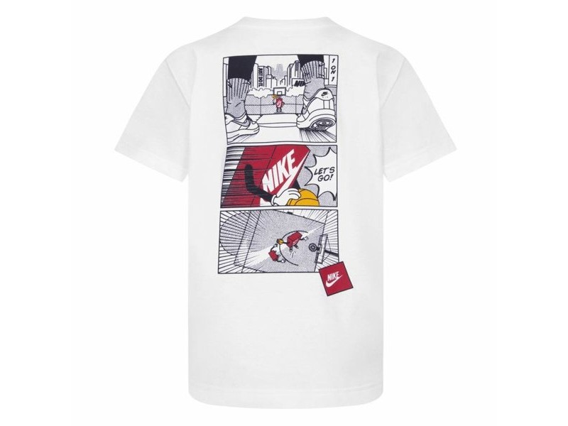 Детски Тениска с къс ръкав Nike Icons Of Play Бял
