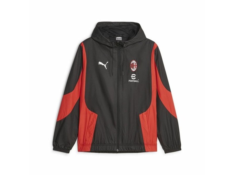 Мъжко Спортно Яке Puma Ac Milan Prematch Черен Червен