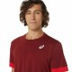 Мъжка тениска с къс ръкав Asics Court Тъмно червен Тенис