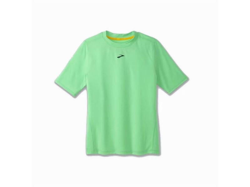 Дамска тениска с къс ръкав Brooks High Point Зелен