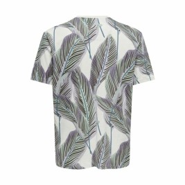 Мъжка тениска с къс ръкав Only & Sons Onskobe Reg Banana Leaf Син Бял